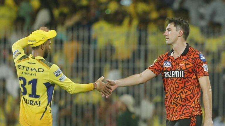 CSK بمقابلہ SRH، IPL 2024: کمنز نے بیٹنگ کے انداز کا دفاع کیا۔  ہسی نے گائیکواڑ کی تعریف کی۔