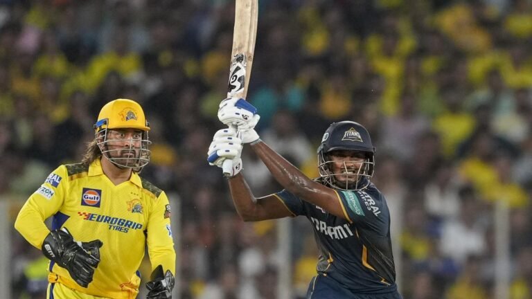 GT vs CSK: Sai Sudharsan scores his first IPL century in record-breaking innings