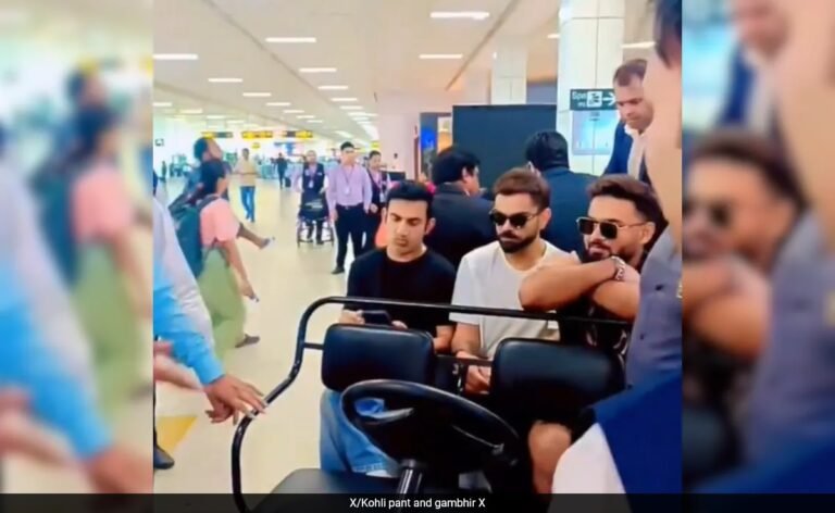 “Delhi Boys” Kohli, Gambhir, Pant Enjoy Golf Cart Ride At Airport, Video Goes Viral “Delhi Boys” Kohli, Gambhir, Pant Enjoy Golf Cart Ride At Airport, Video Goes Viral