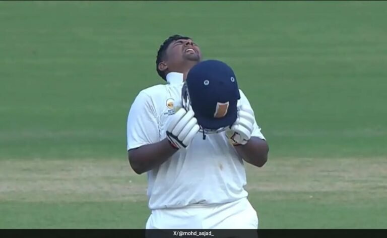 With Double Ton In Irani Cup, Sarfaraz Khan Fulfills ‘Musheer Promise’ Made To Family With Double Ton In Irani Cup, Sarfaraz Khan Fulfills ‘Musheer Promise’ Made To Family