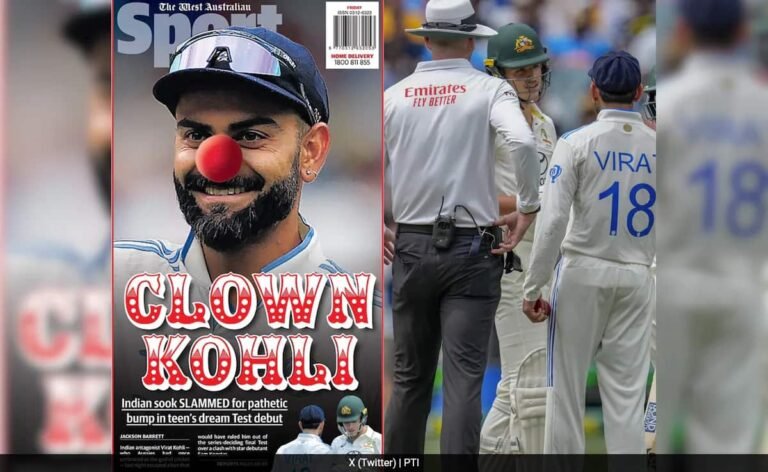 Virat Kohli Branded “Clown”, Australian Media Insults India Great Over Sam Konstas Incident Virat Kohli Branded “Clown”, Australian Media Insults India Great Over Sam Konstas Incident