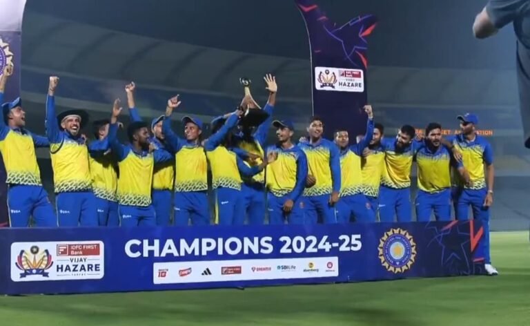 Karnataka Beat Vidarbha In Final To Clinch Fifth Vijay Hazare Trophy Title Karnataka Beat Vidarbha In Final To Clinch Fifth Vijay Hazare Trophy Title